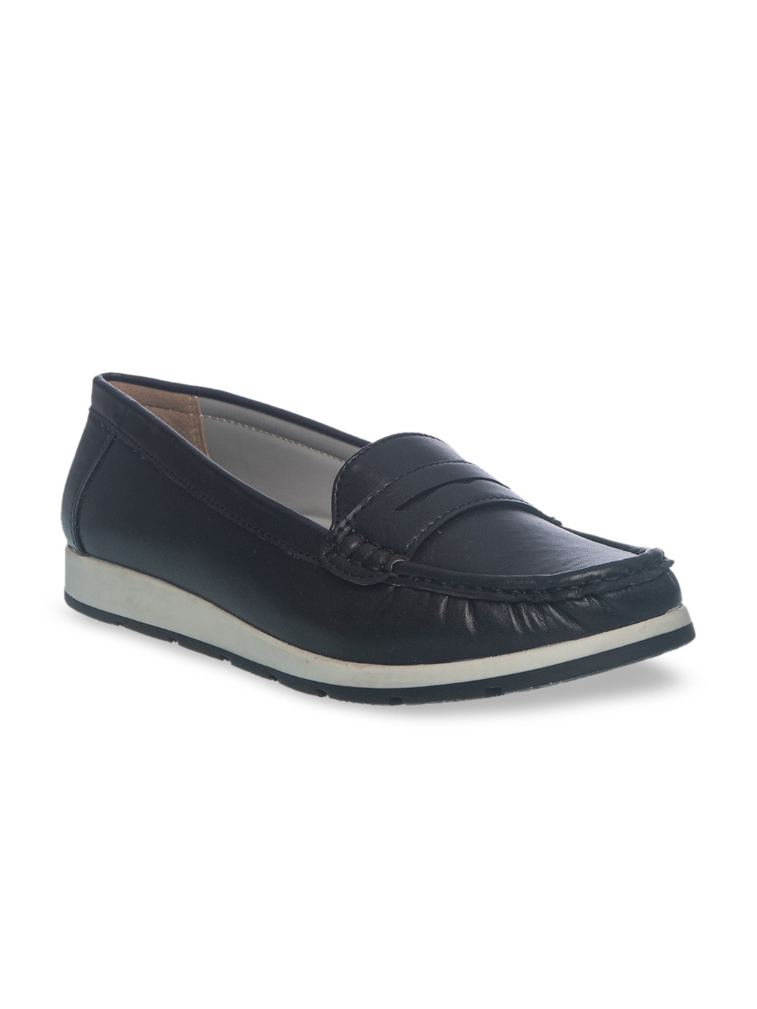 

Khadims Women Black Loafers