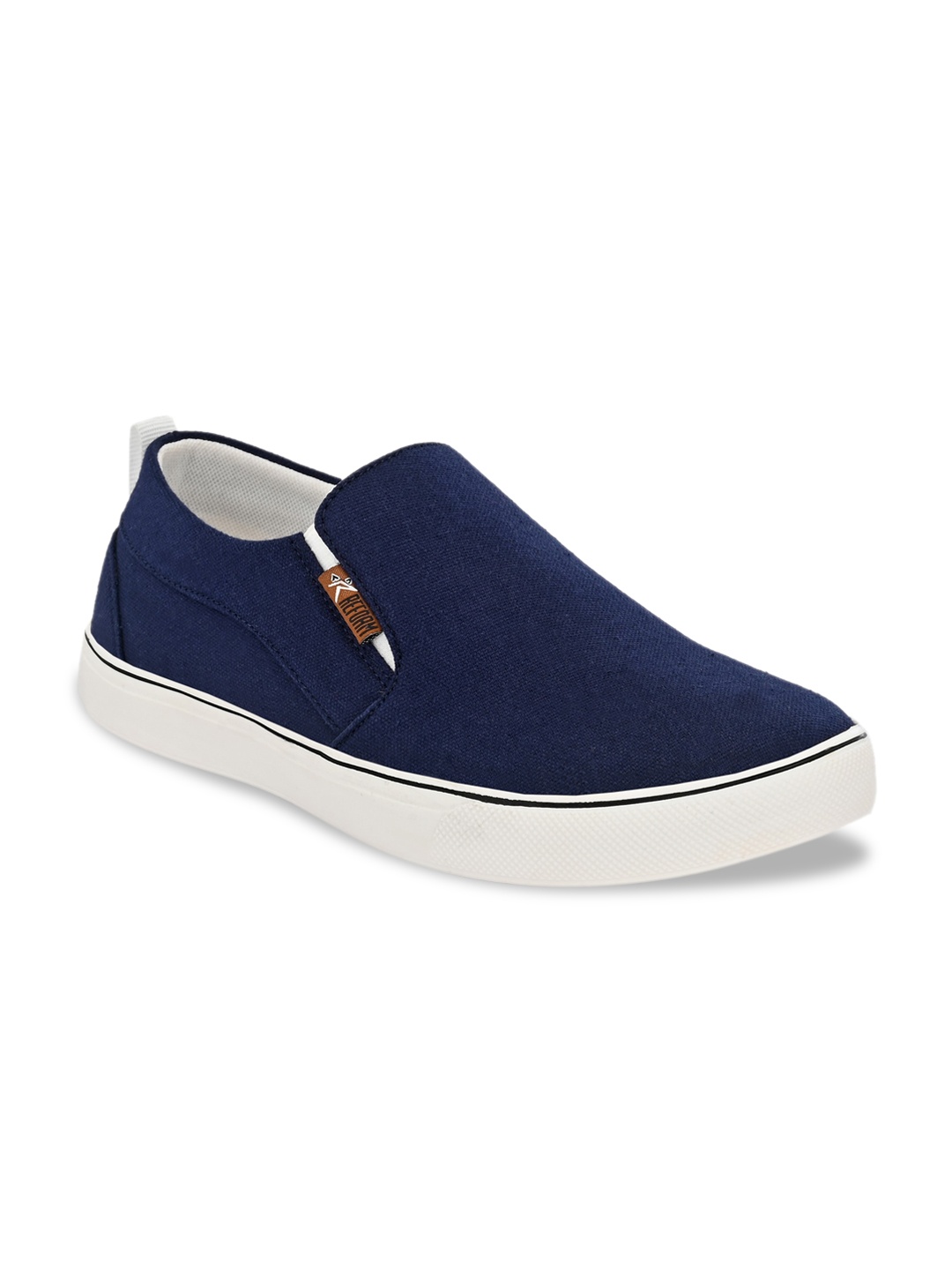 

REFOAM Men Navy Blue & White Sneakers