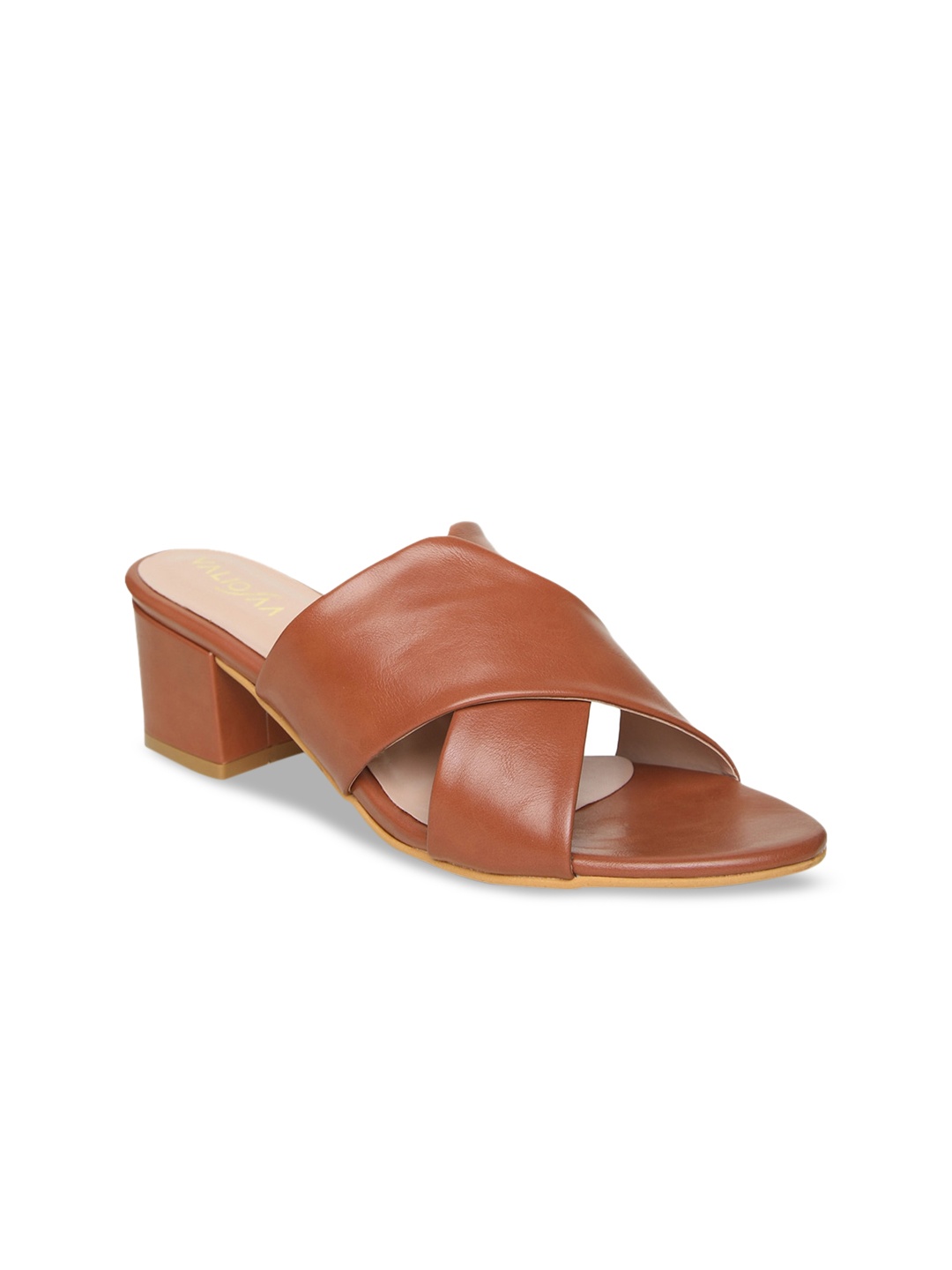 

VALIOSAA Women Brown Solid Heels