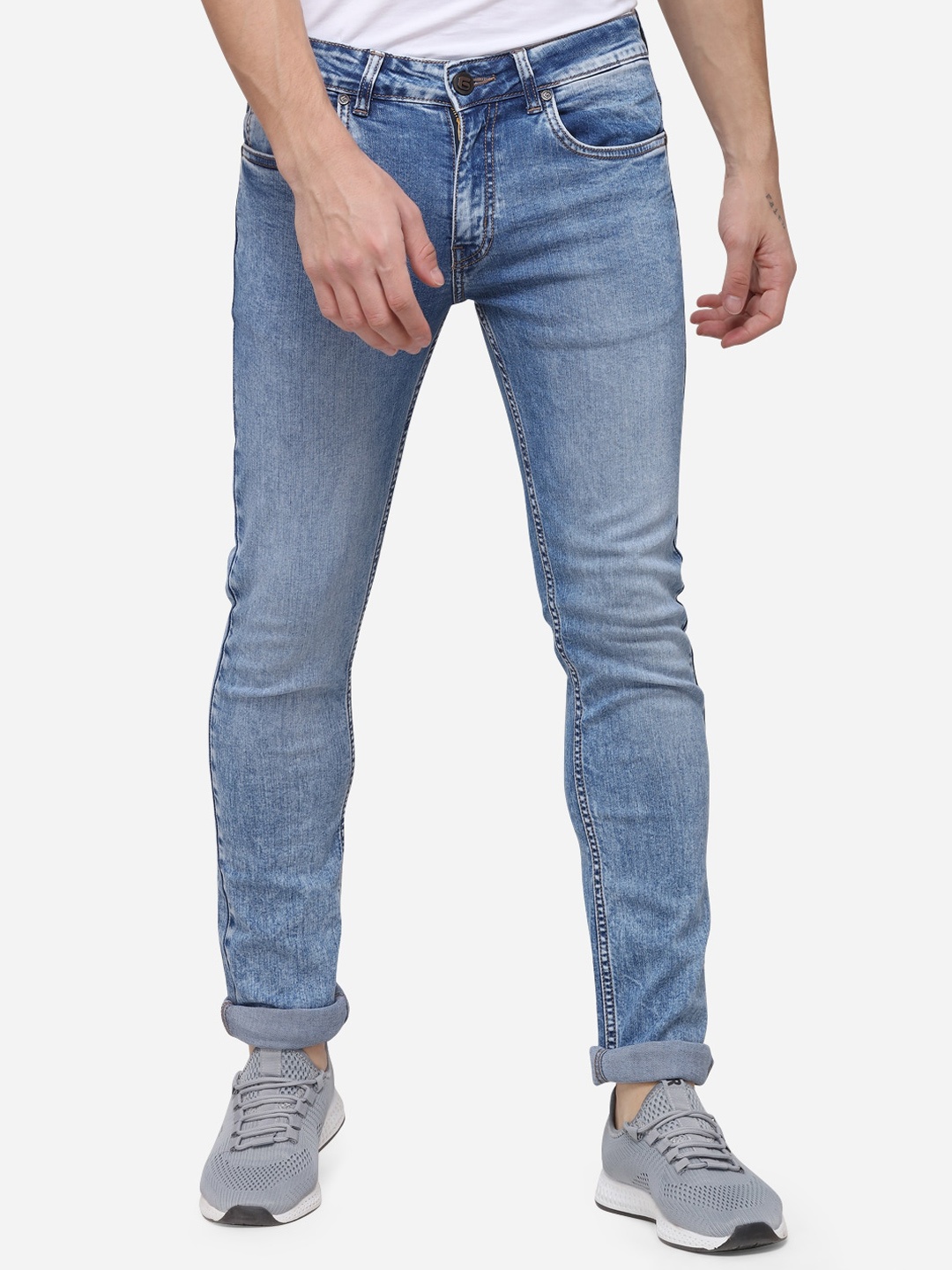 

Greenfibre Men Blue Slim Fit Mid-Rise Clean Look Jeans