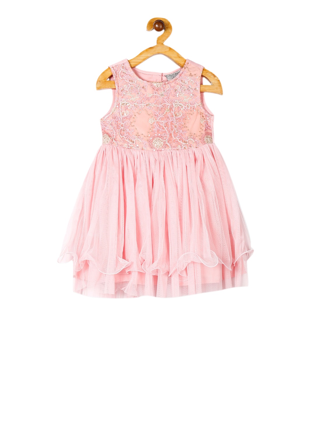 

Cherokee Girls Pink Embroidered Tutu Dress