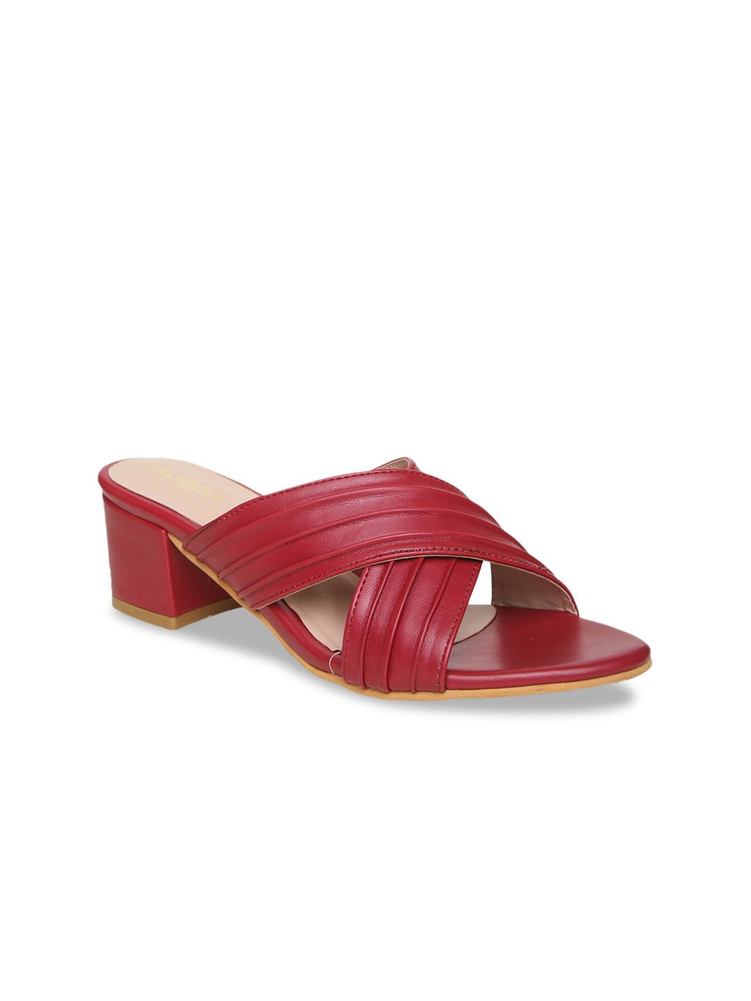 

VALIOSAA Women Maroon Solid Heels