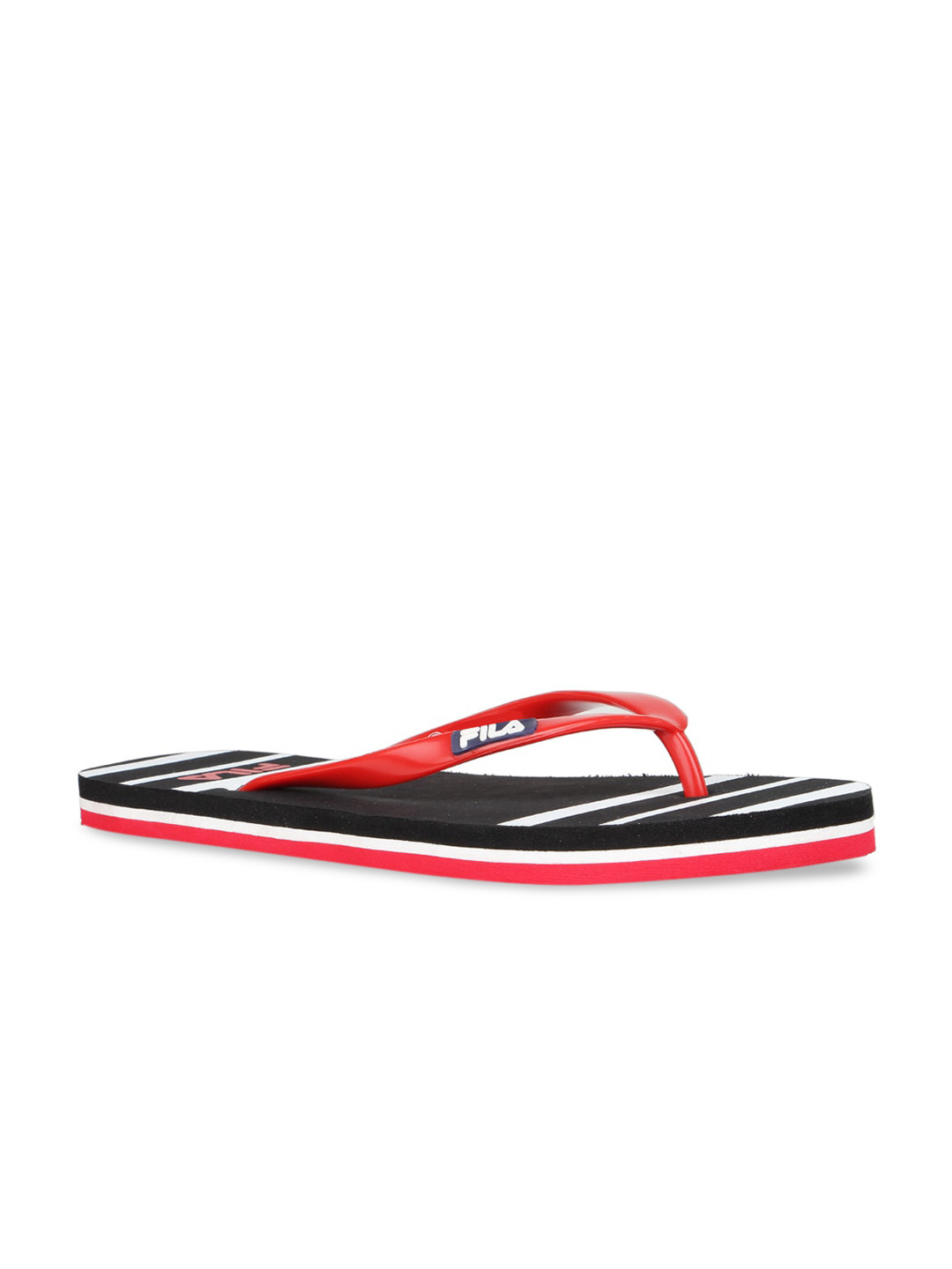 

FILA Women Black Striped Thong Flip-Flops