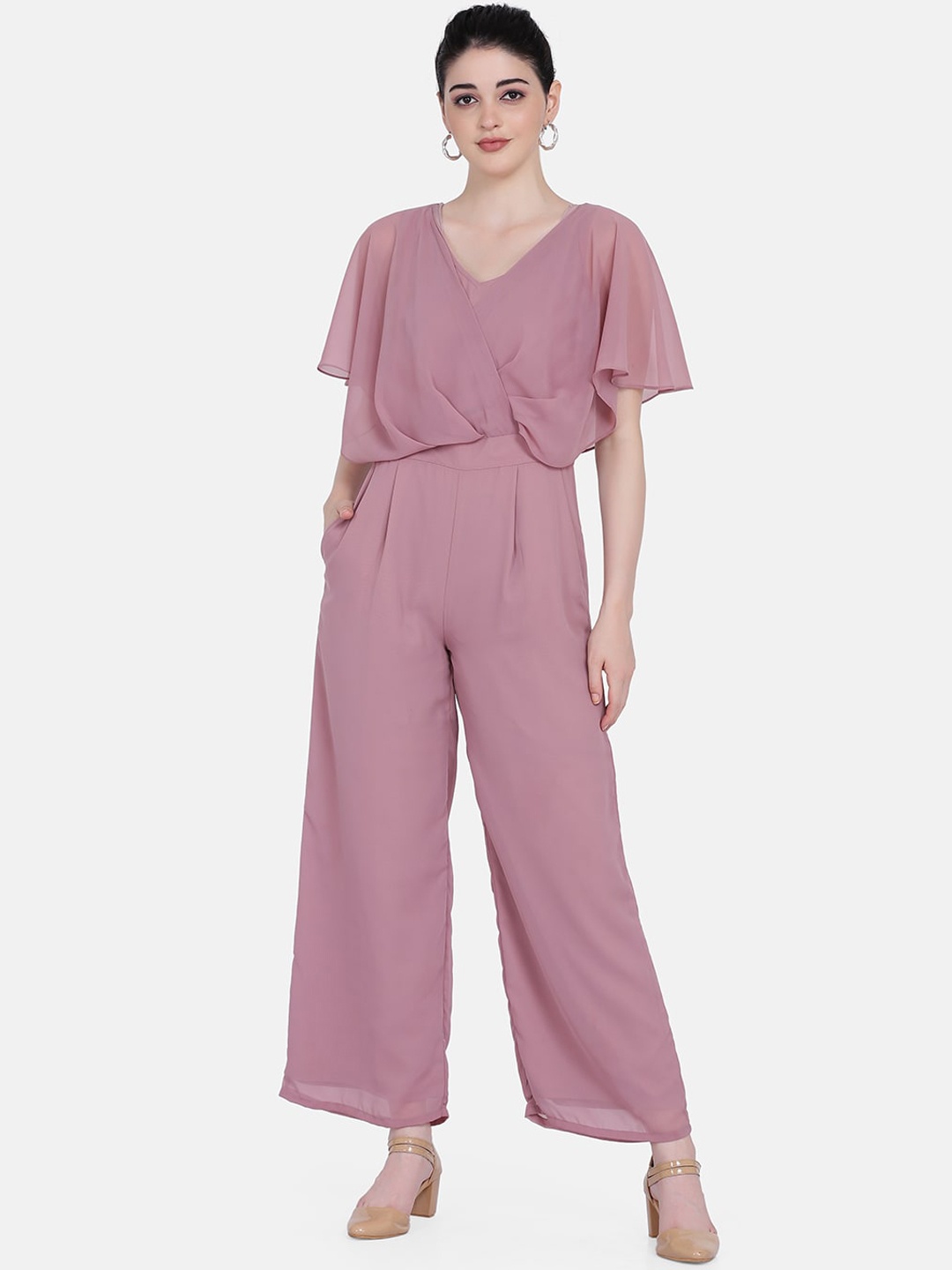 

Eavan Women Pink Solid Playsuit