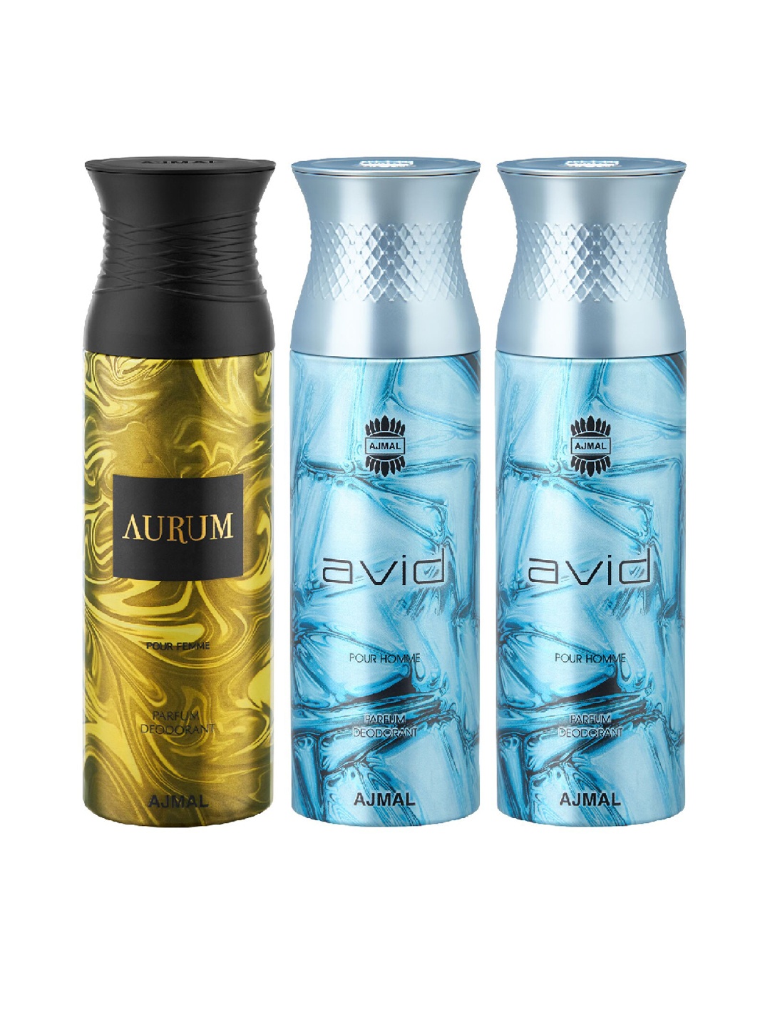

Ajmal Unisex Set of 3 Deodorant, Multi