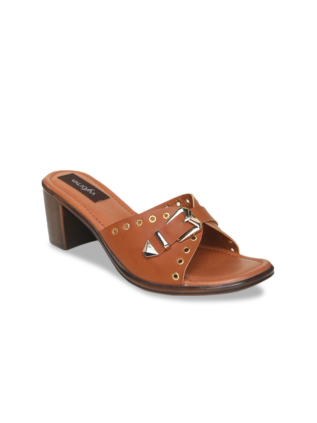 

VALIOSAA Women Tan Brown Solid Heels