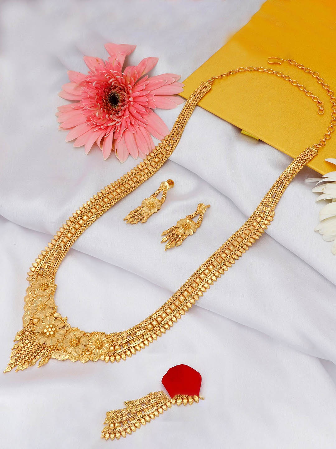 

Sukkhi 24K Gold-Plated Rani Haar Jewellery Set