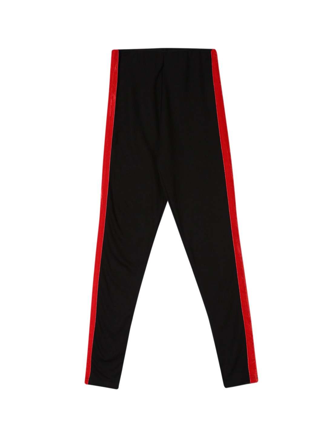 Cherokee Girls Black & Red Side Taping Ankle-Length Leggings