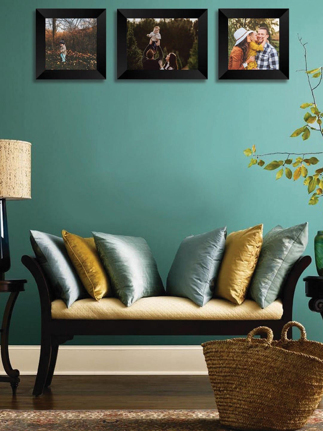 

eCraftIndia Set Of 3 Black Solid Memory Wall Collage Photo Frames
