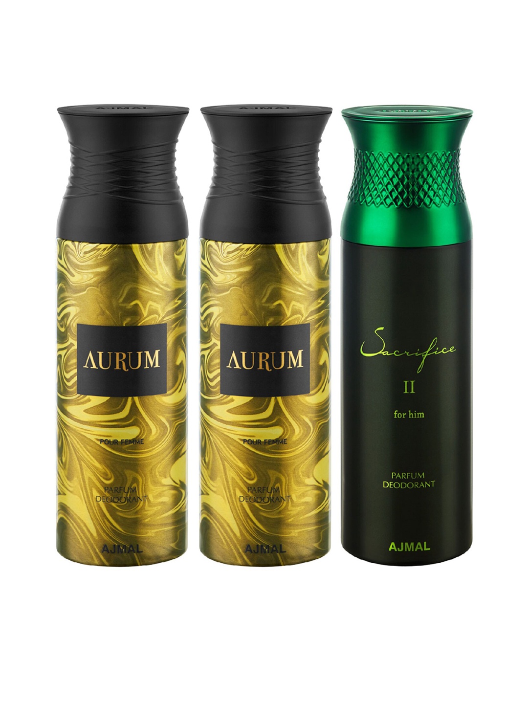 

Ajmal Unisex Set of 3 Deodorants, Multi