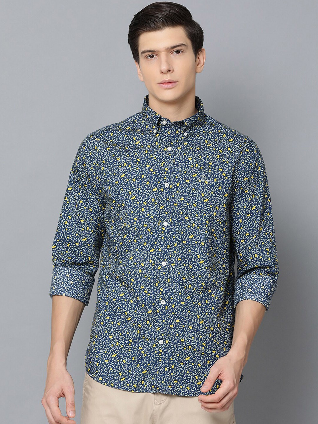 

GANT Men Blue Regular Fit Printed Casual Shirt