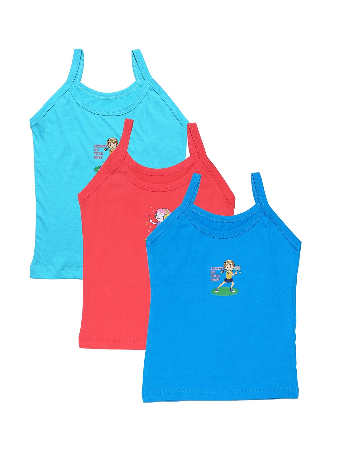 

YK Girls Pack of 3 Assorted Camisoles