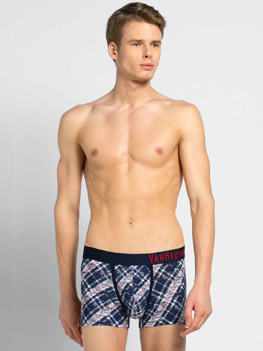 

Van Heusen Men Multicolour Printed Colour Fresh No Ride-Up Trunks IHETR1CPW0410051, Blue