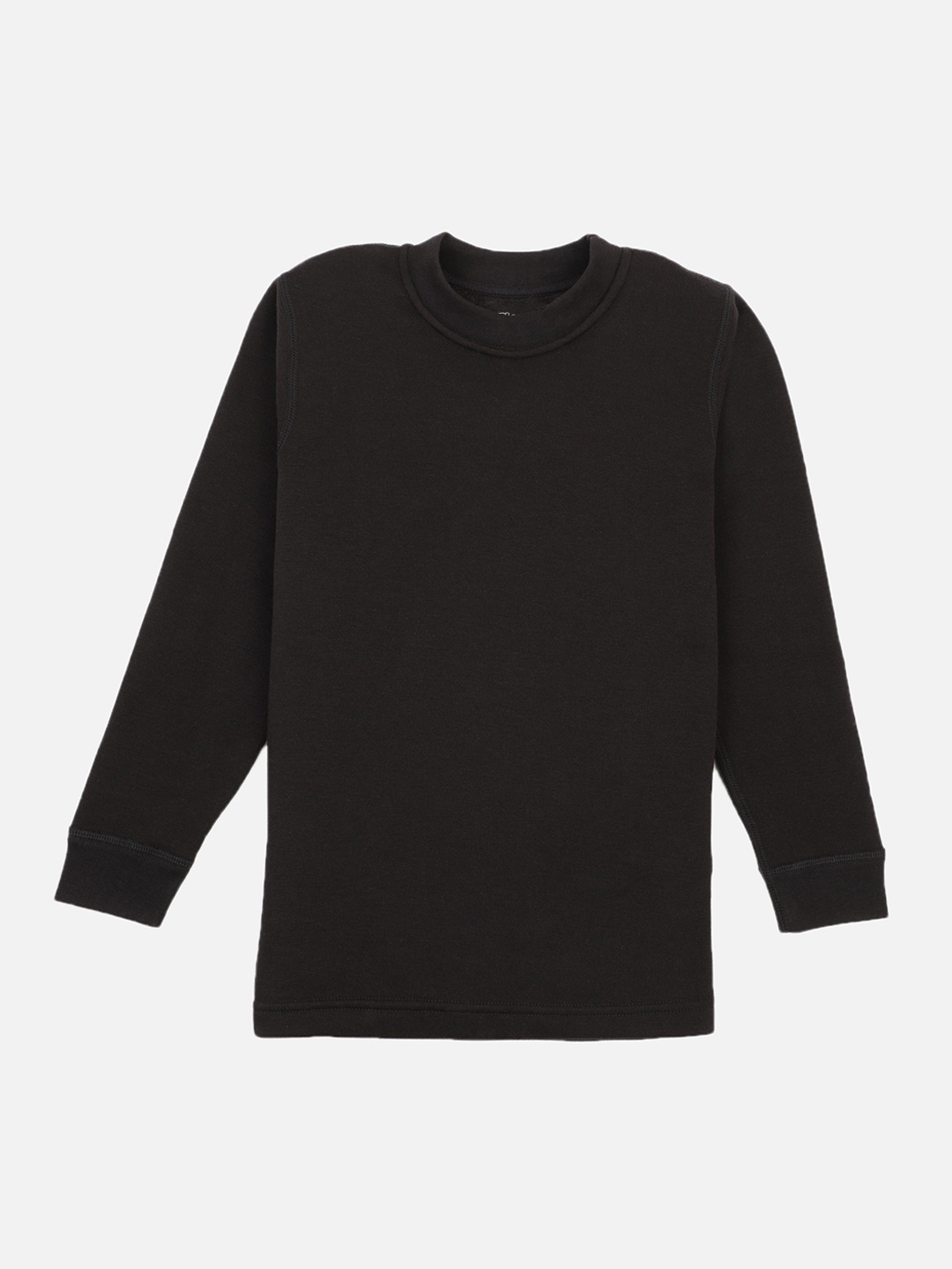 

BODYCARE INSIDER Kids Solid Fleece Thermal Top, Black
