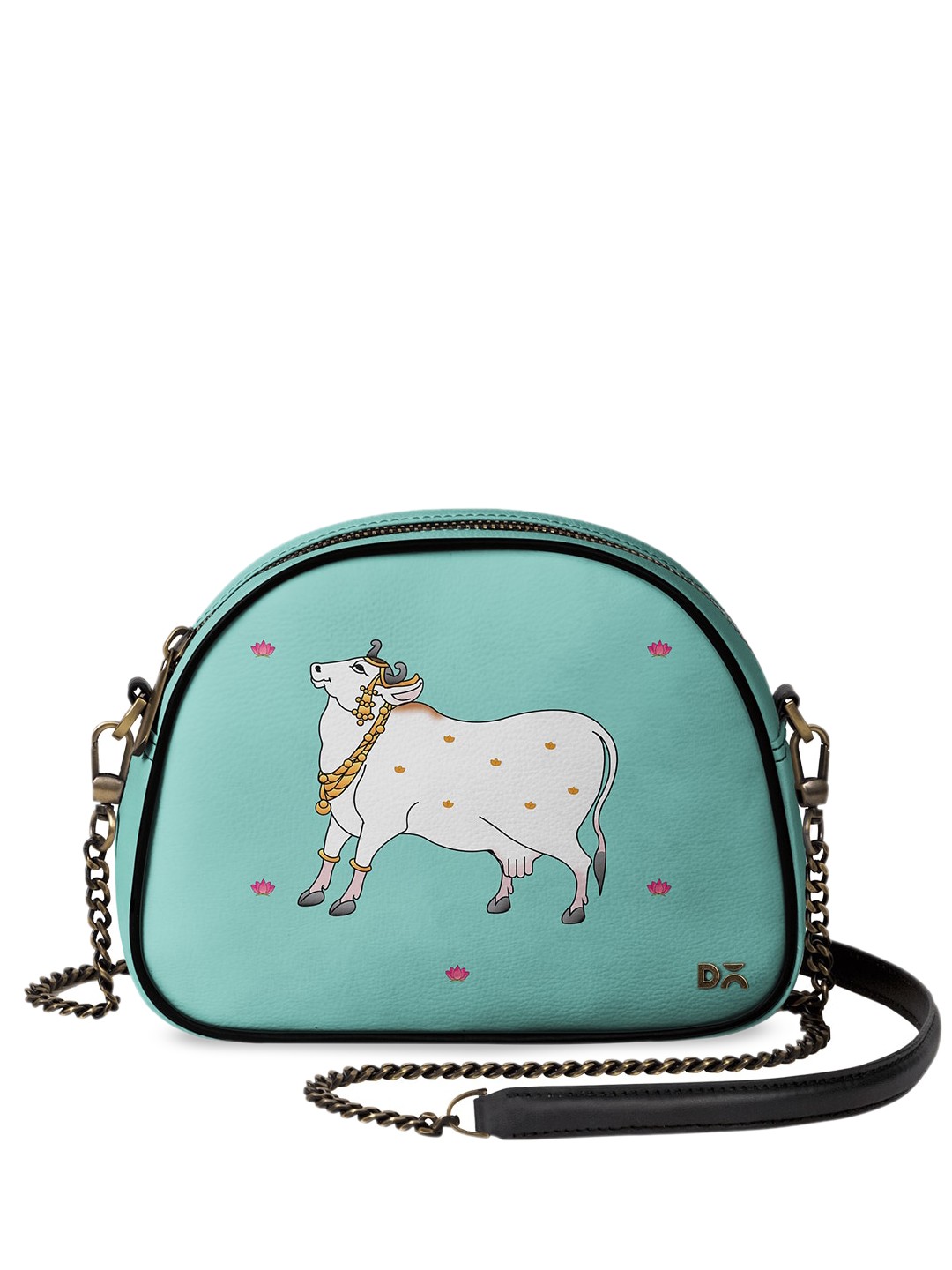 

DailyObjects Blue & White Printed Sling Bag