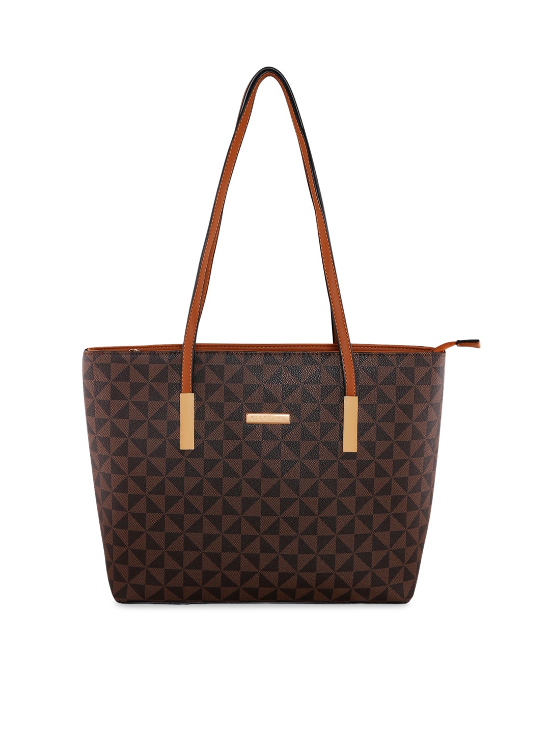 

GIORDANO Brown & Black Printed Shoulder Bag