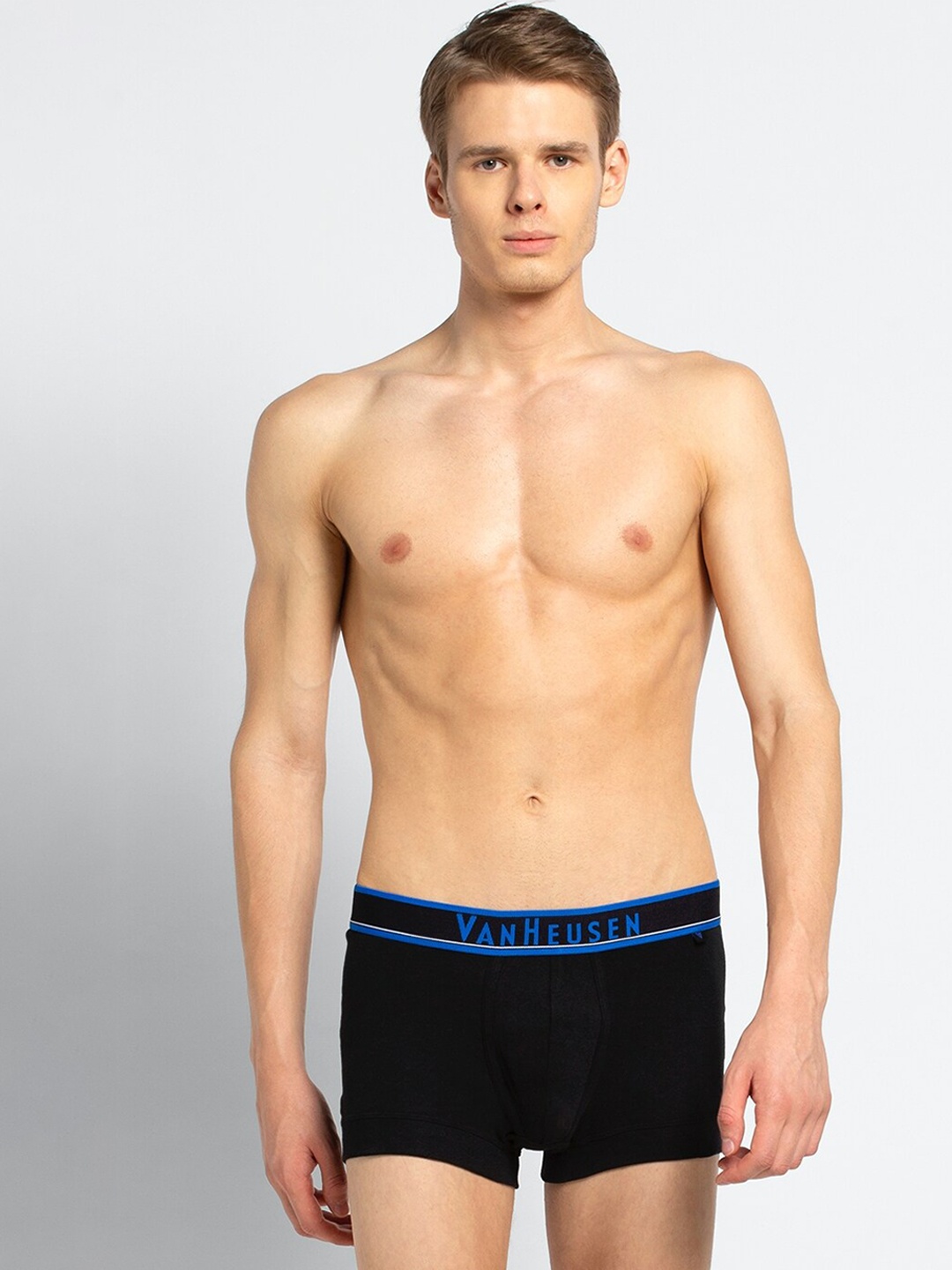 

Van Heusen Men Black Solid Neon Elasticized Waistband Ultra Soft Trunks 10063