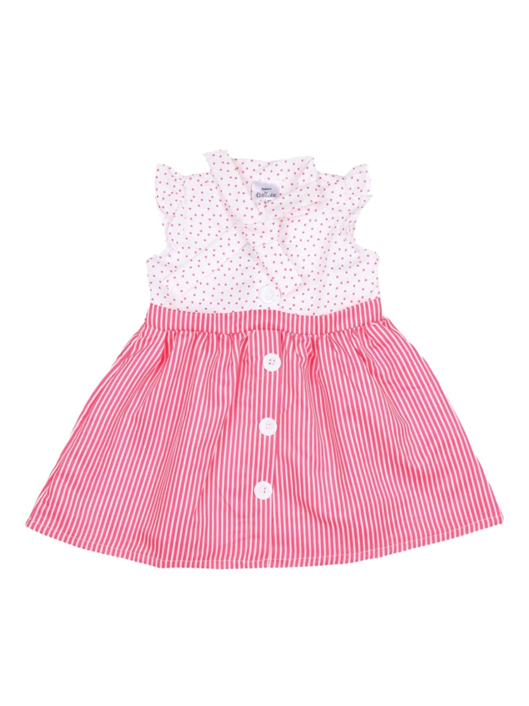 

Doodle Girls Pink Striped Shirt Dress