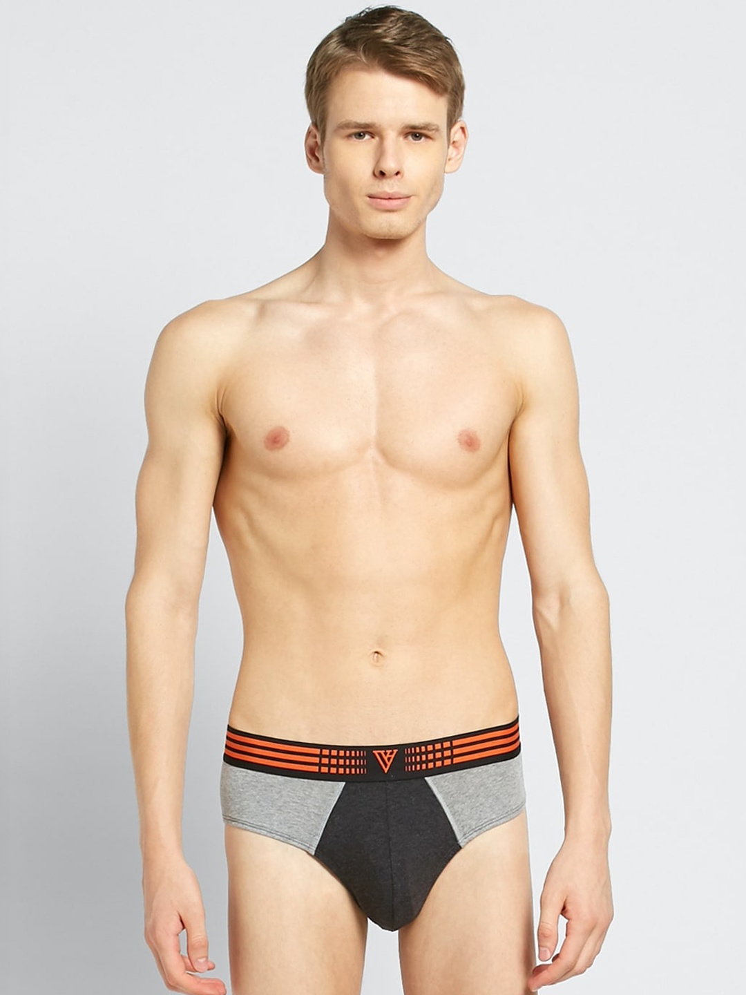 

Van Heusen Men Grey Colourblocked Antibacterial Colour Fresh Briefs