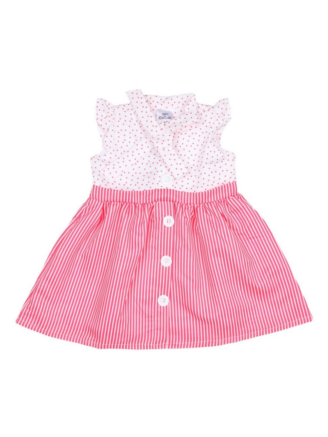 

Doodle Girls Pink Striped Shirt Dress