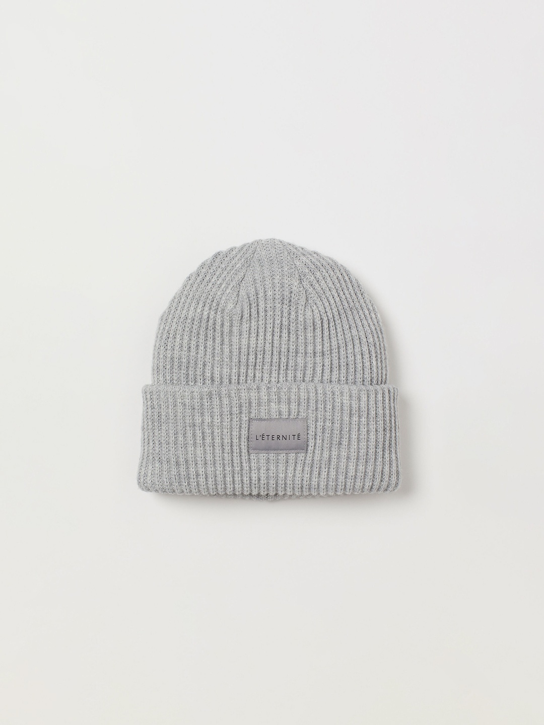 

H&M Kids Grey Solid Ribbed Beanie