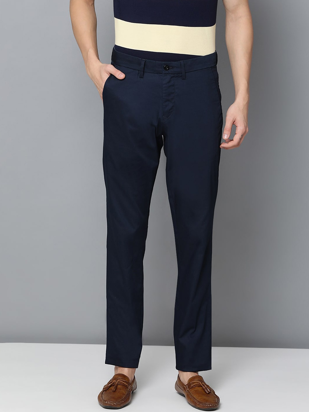 

GANT Men Navy Blue Formal Trousers