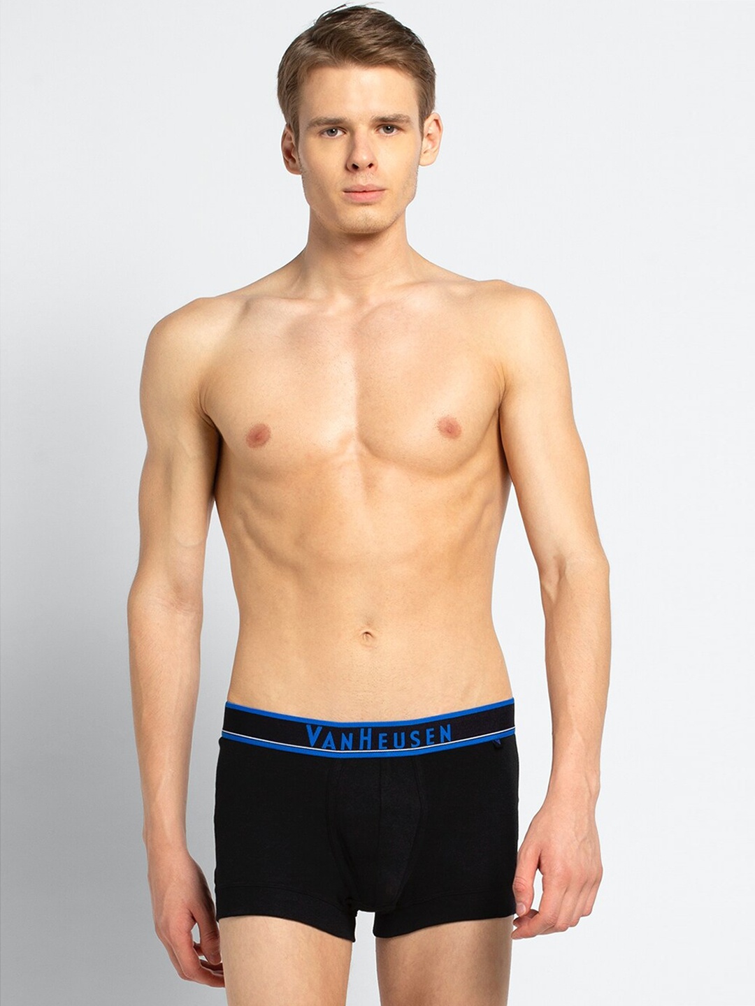 

Van Heusen Men Black Solid Neon Elasticized Waistband Ultra Soft Trunks IHETR1CBKC10063