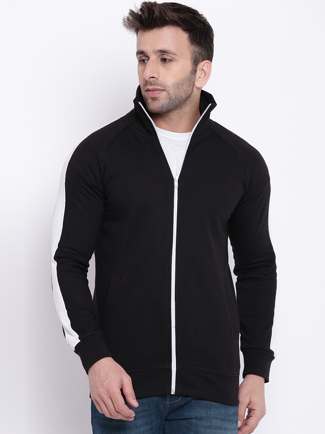 

GRITSTONES Men Black Solid Lightweight Tailored Jacket