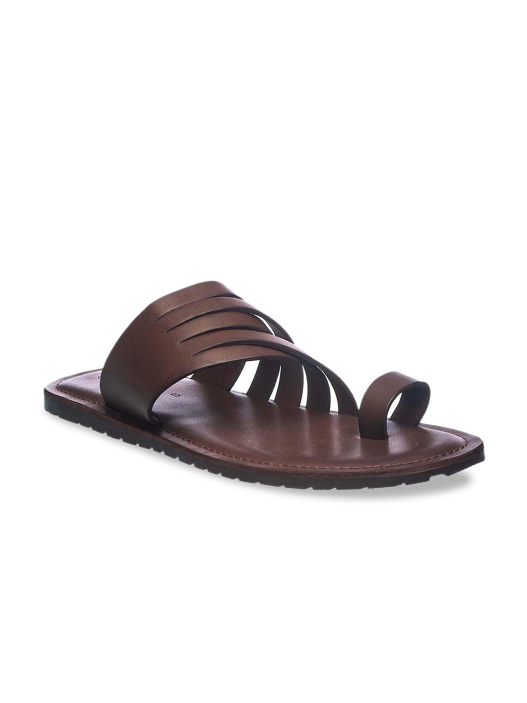 

Khadims Men Brown Comfort Sandals