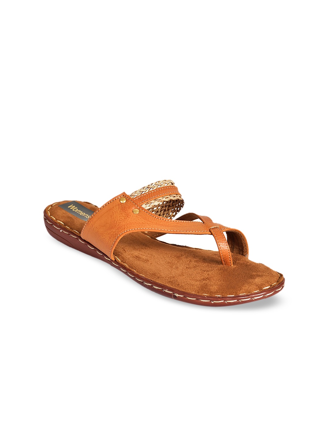 

WOMENS BERRY Women Tan Brown Solid Open Toe Flats