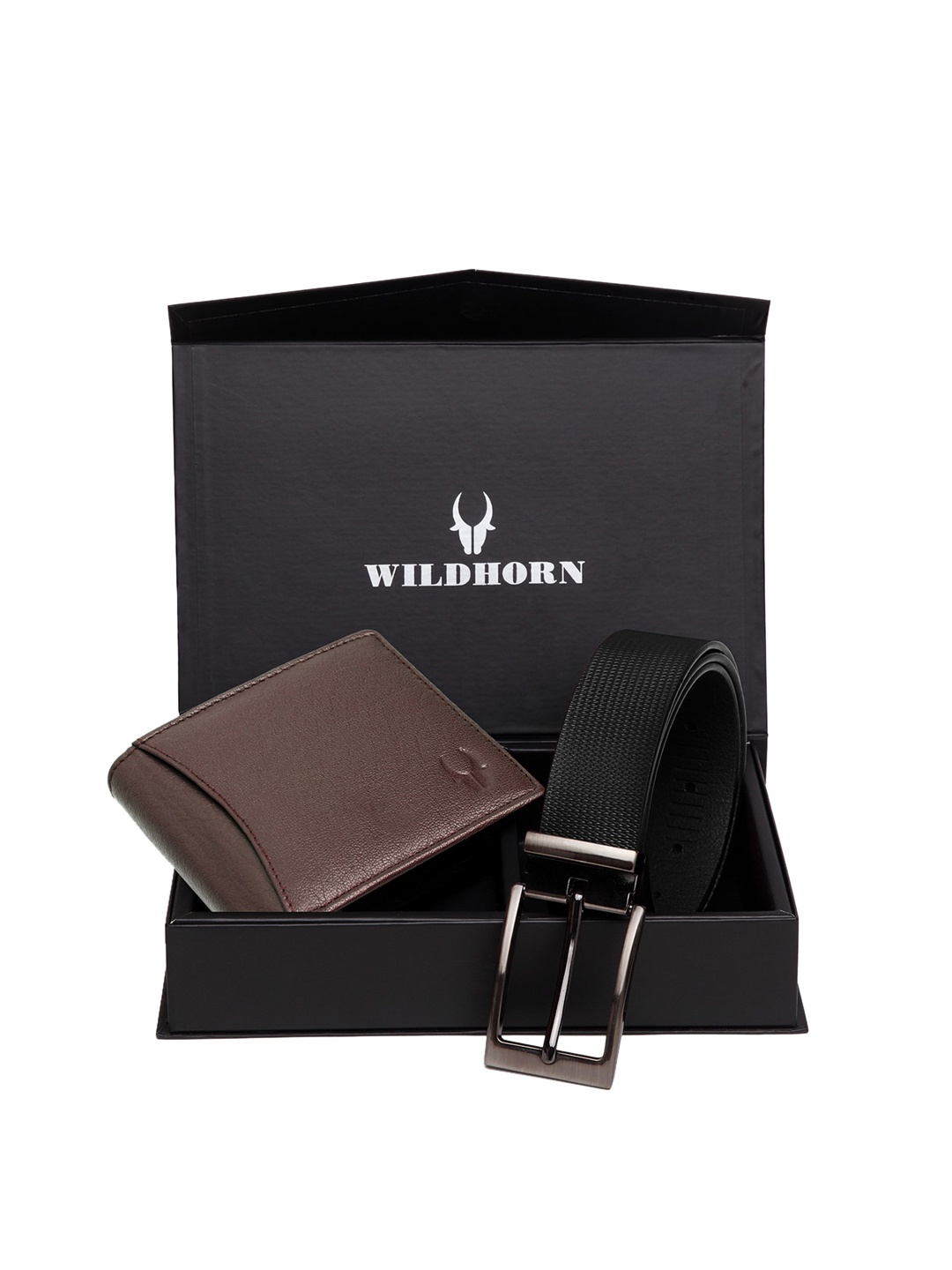 

WildHorn Men Brown & Black RFID Protected Genuine Leather Accessory Gift Set