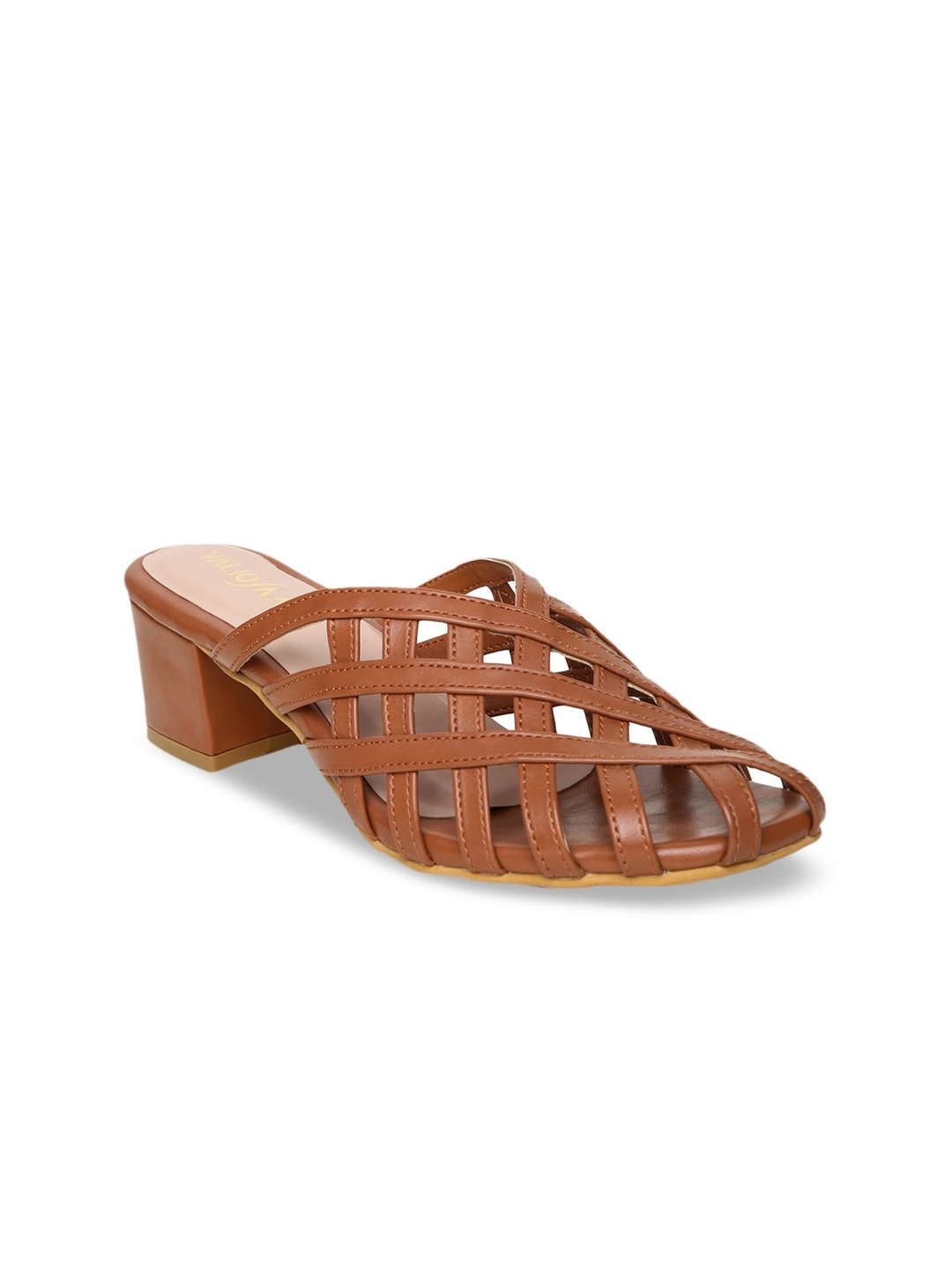 

VALIOSAA Women Brown Woven Design Wedges