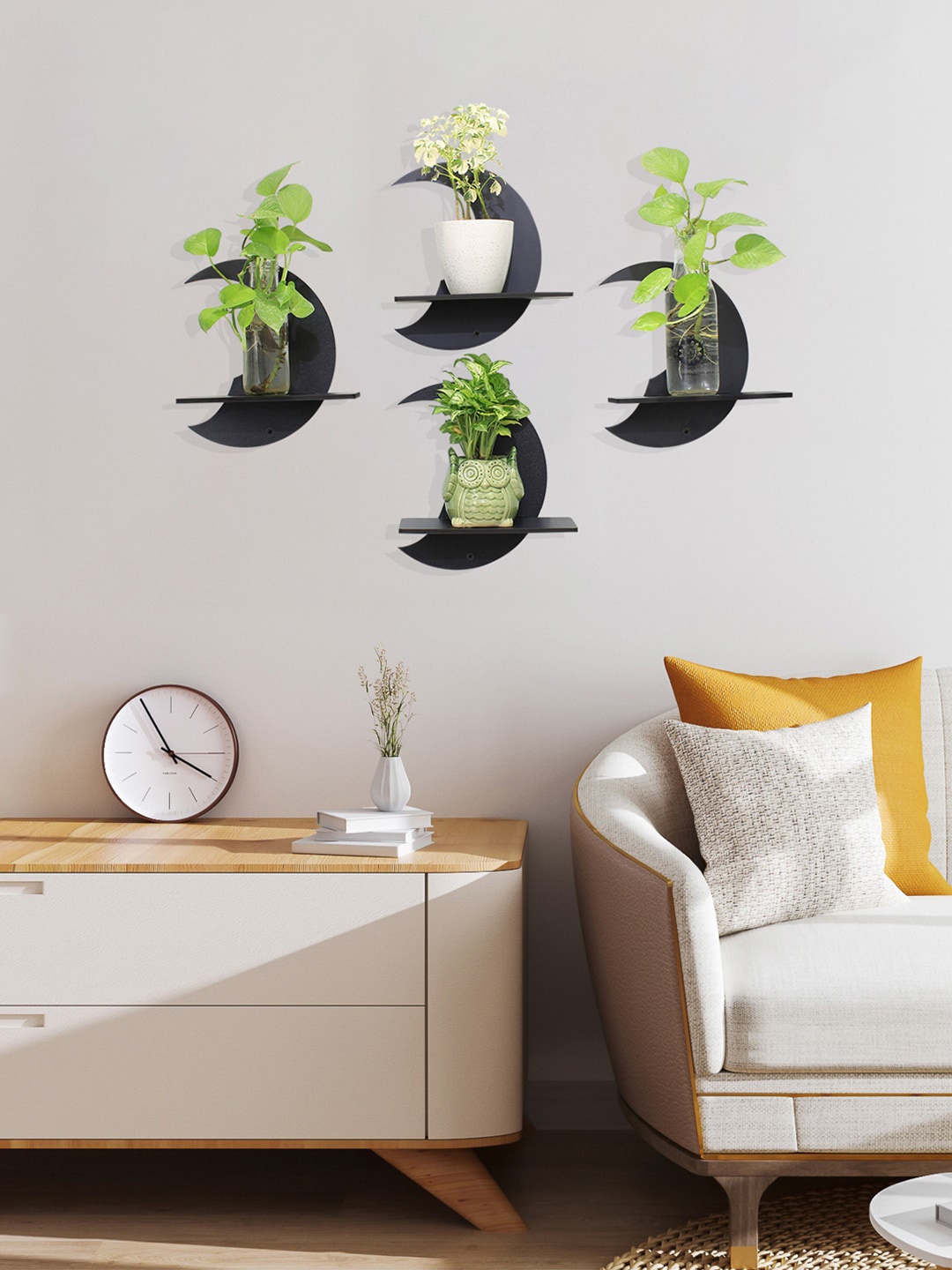 

RANDOM Black MDF Basic Wall Shelf
