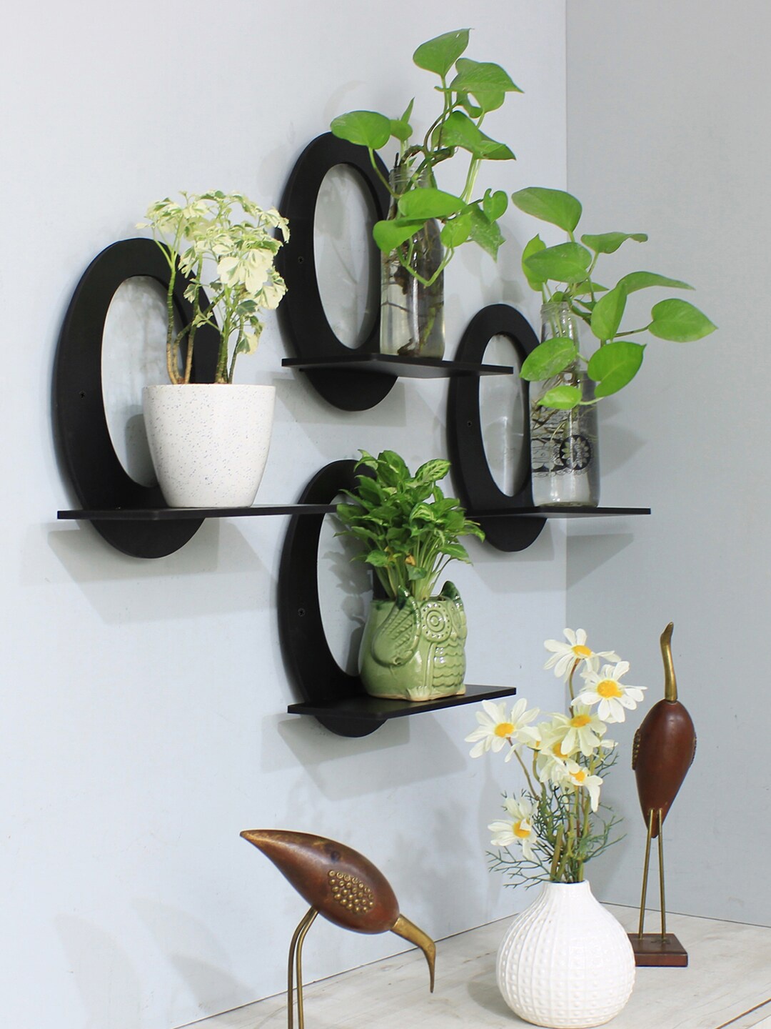 

RANDOM Black MDF Basic Wall Shelf