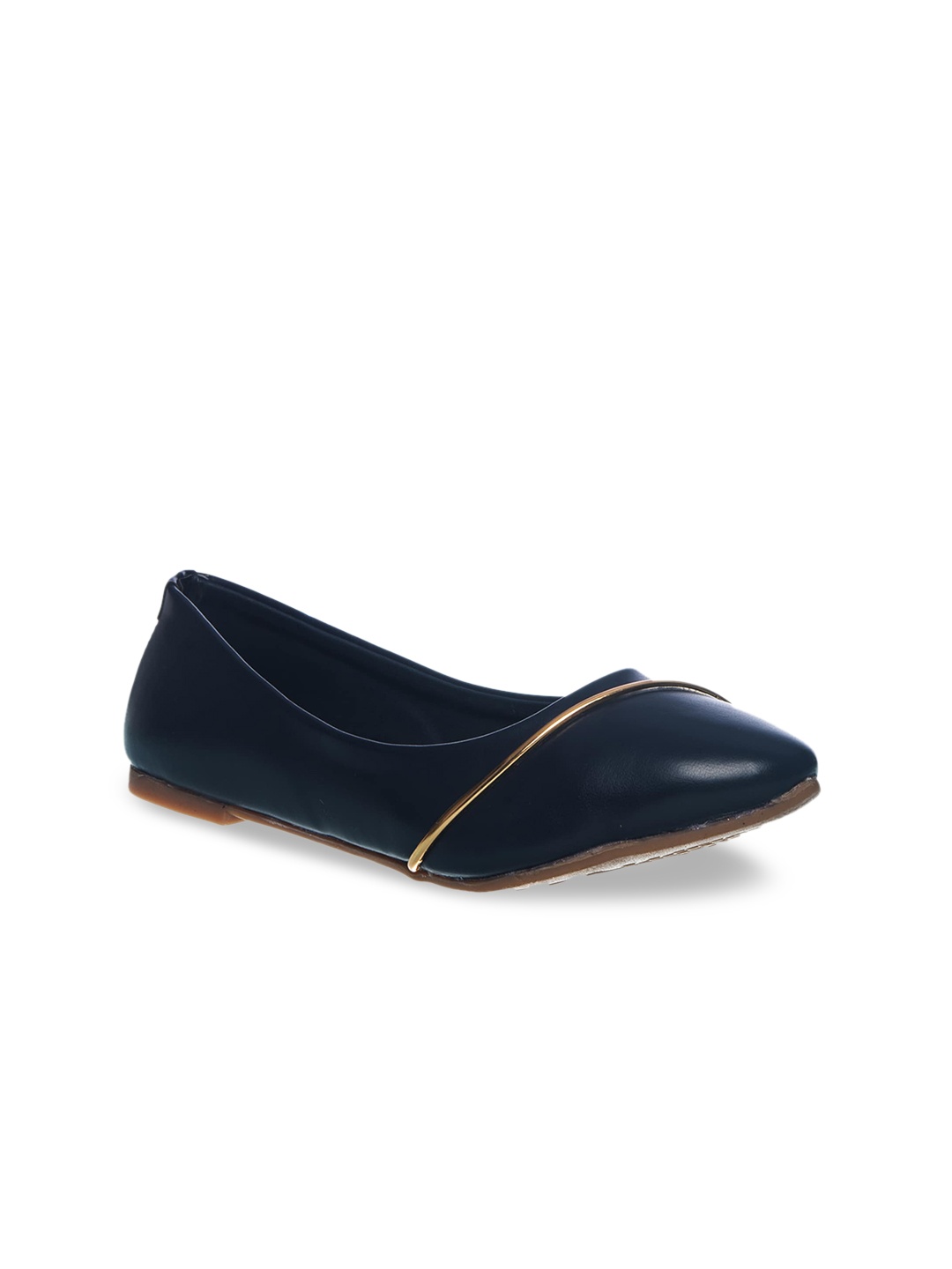 

Khadims Women Navy Blue Solid Ballerinas