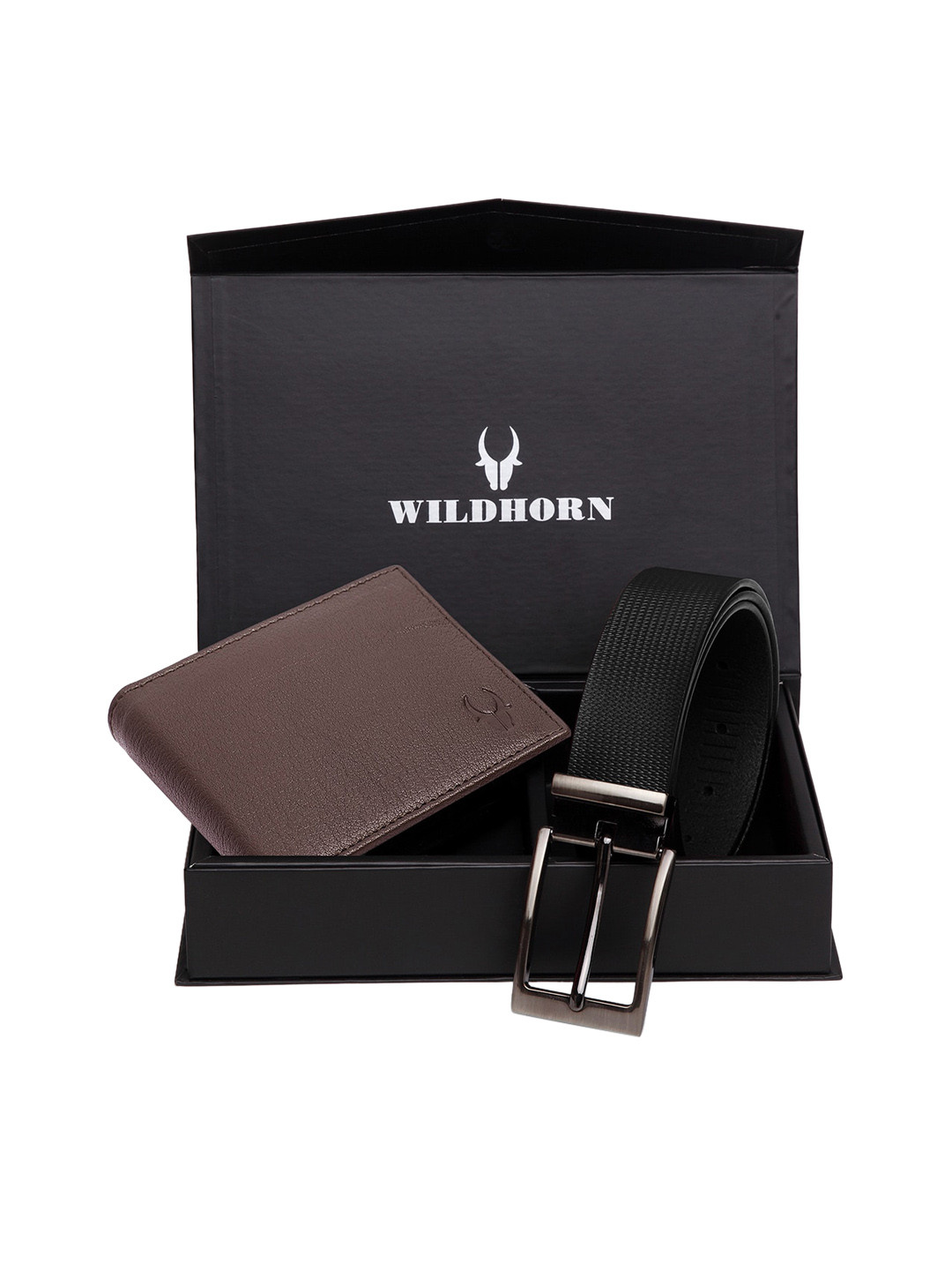 

WildHorn Men Brown & Black RFID Protected Genuine Leather Accessory Gift Set