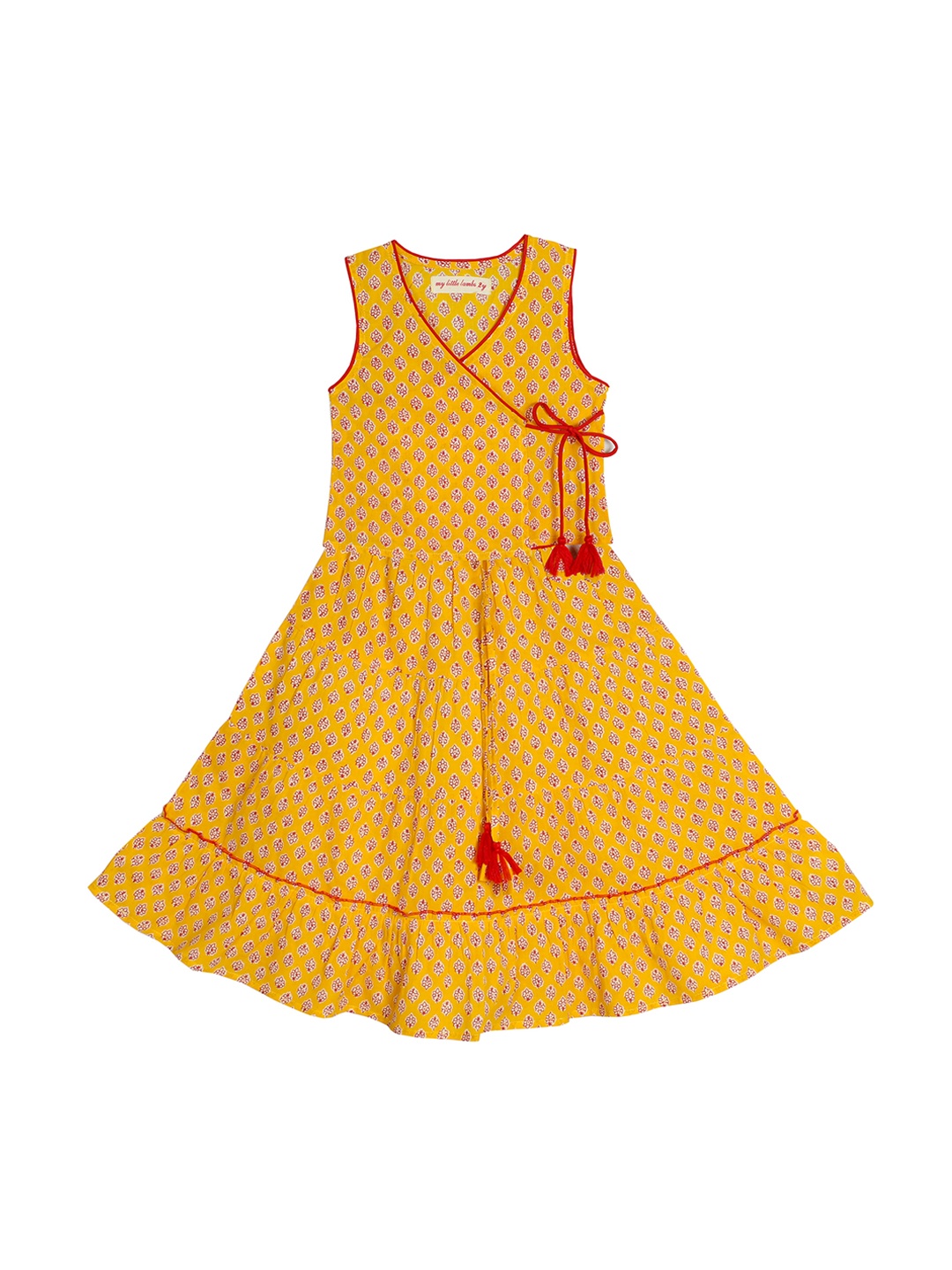 

My Little Lambs Yellow Ready to Wear Lehenga with Blouse
