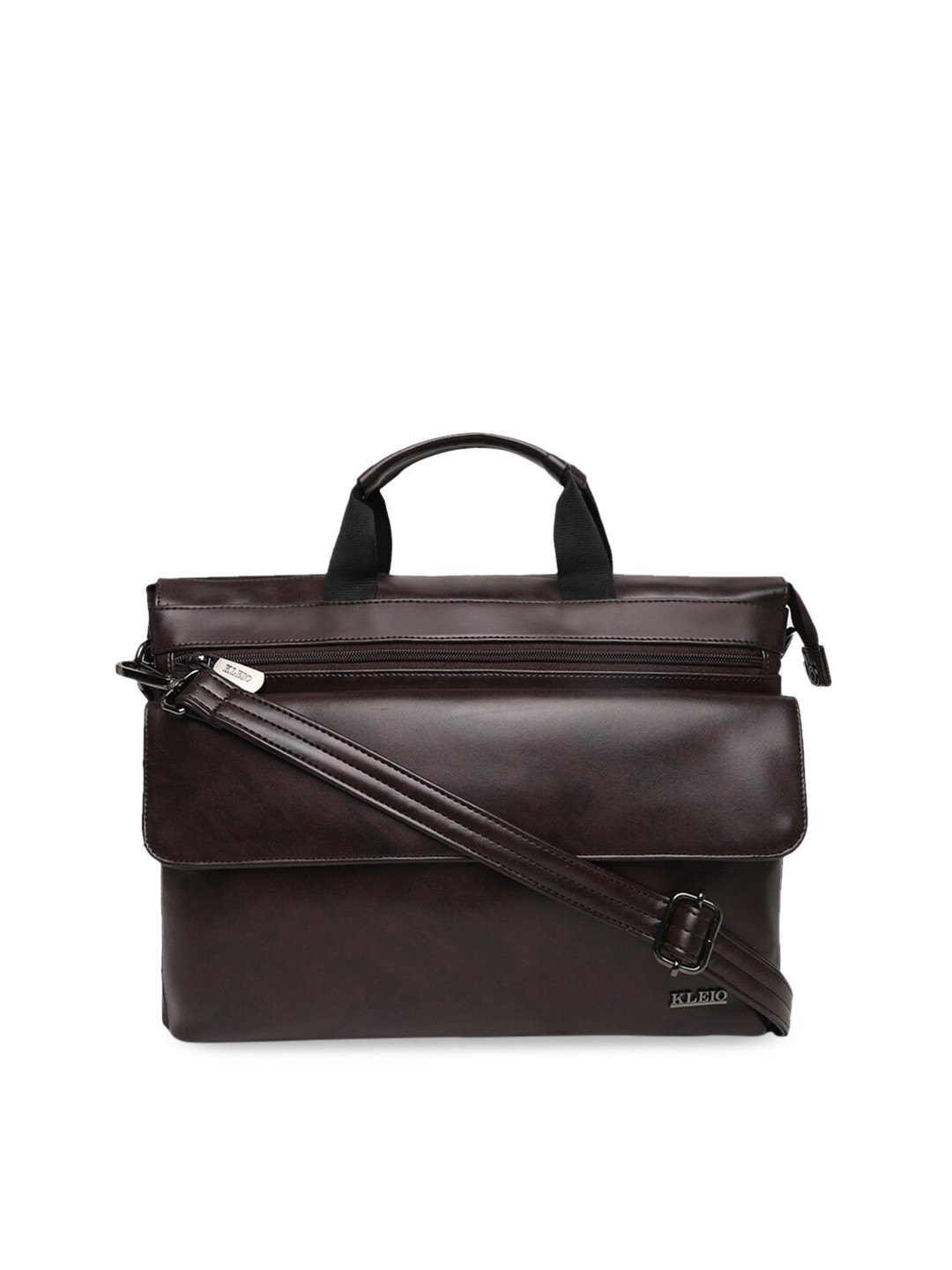 

KLEIO Unisex Brown 14 Inch Solid Laptop Bag