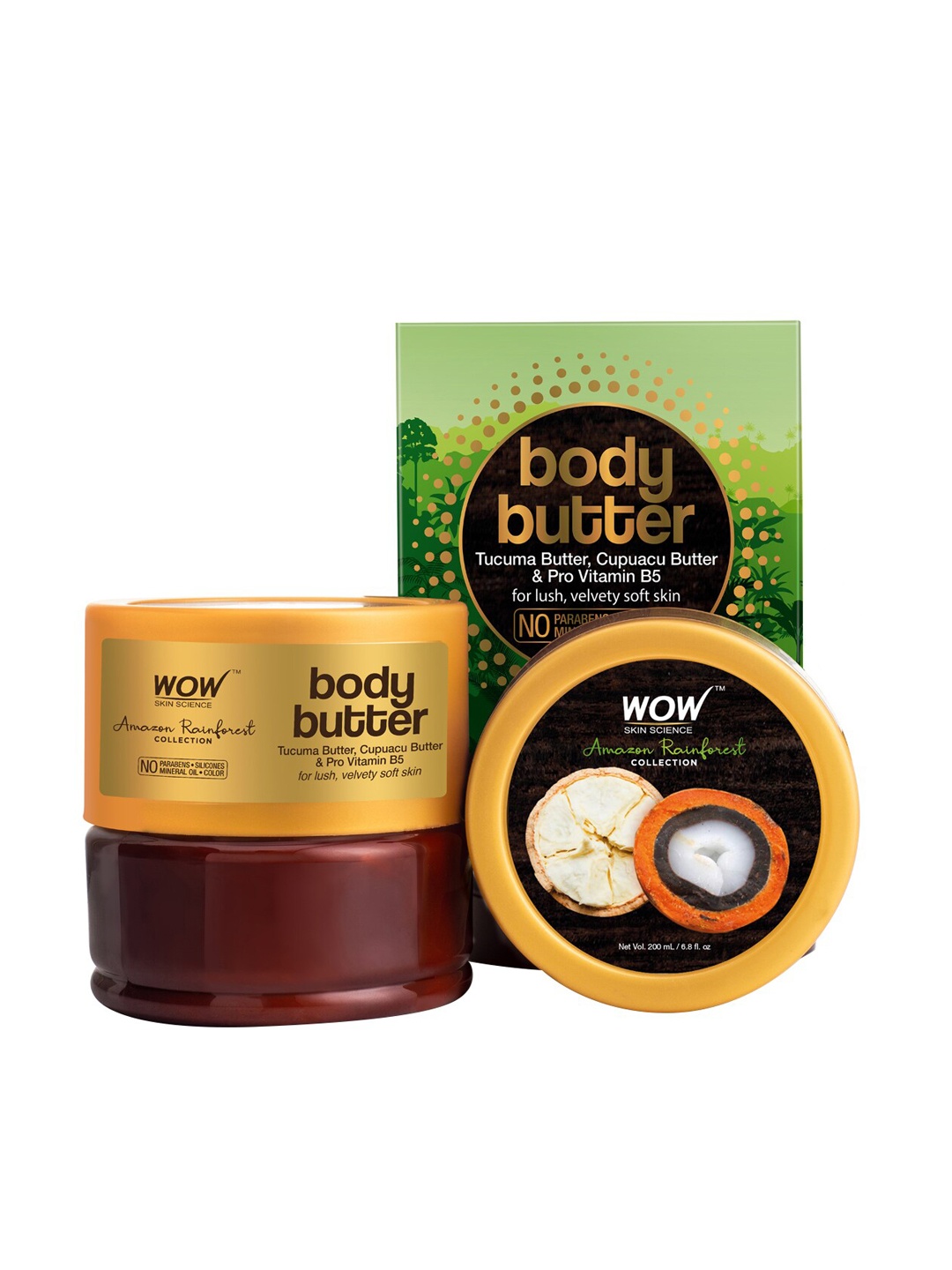 

WOW SKIN SCIENCE Amazon Rainforest Collection Body Butter - 200 ml, Green