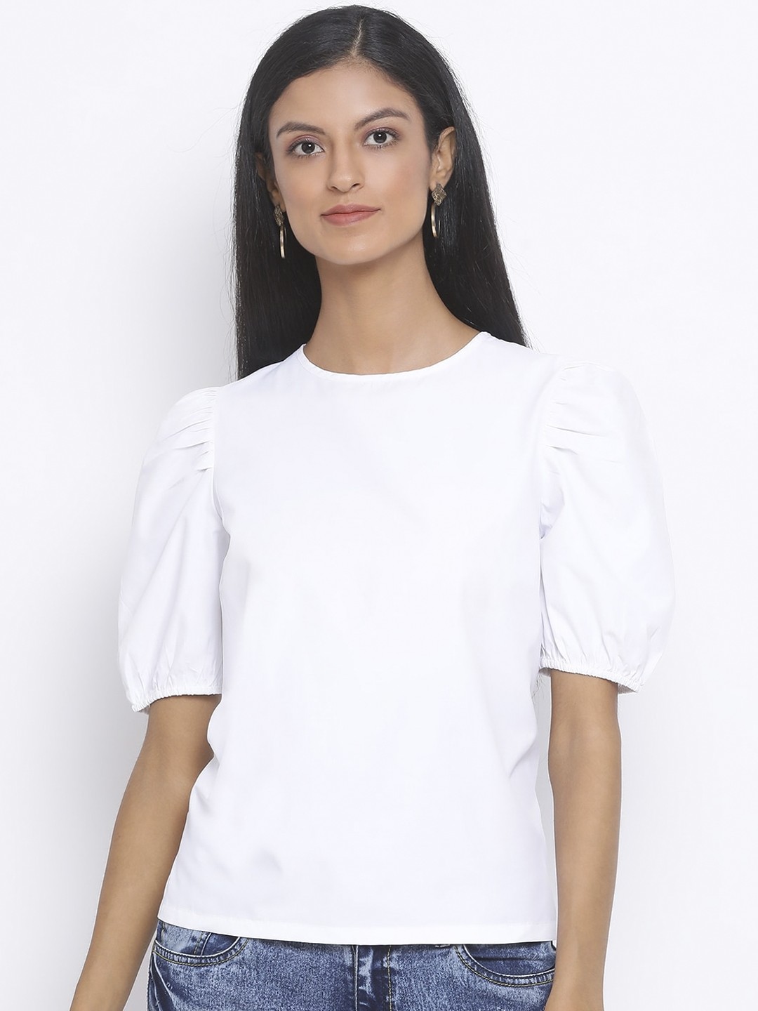 

Oxolloxo Women White Solid Top