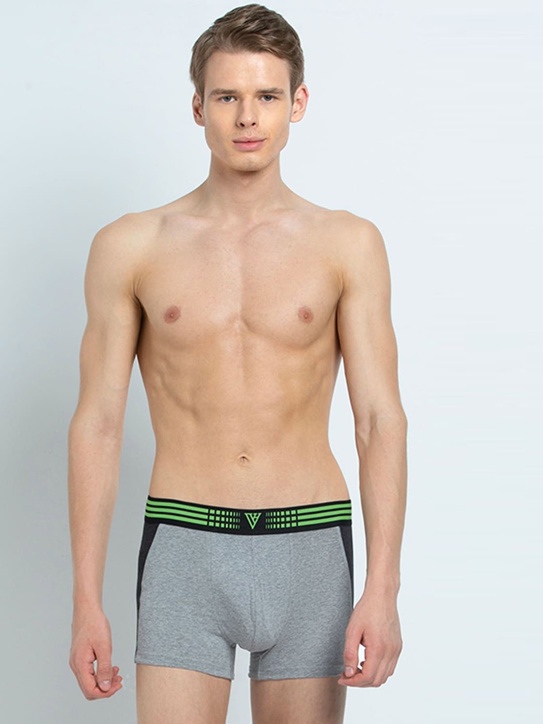 

Van Heusen Men Solid Antibacterial Fresh Trunks IHETR1CGMA10049, Grey melange