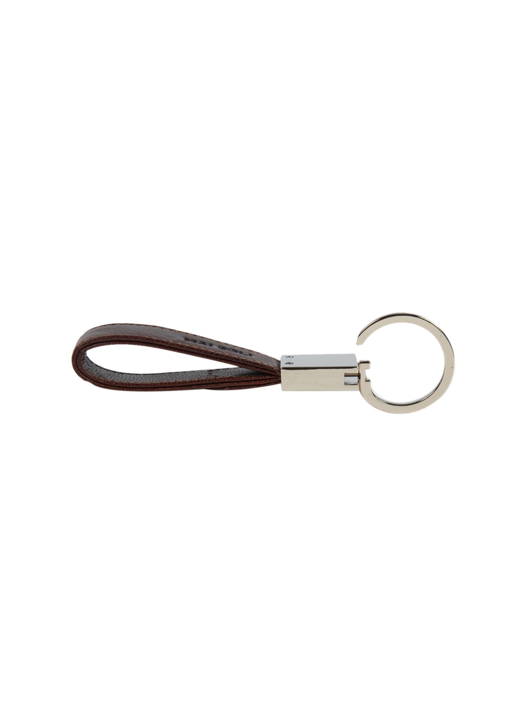 

MAI SOLI Unisex Coffee Brown & Silver-Toned Key Ring