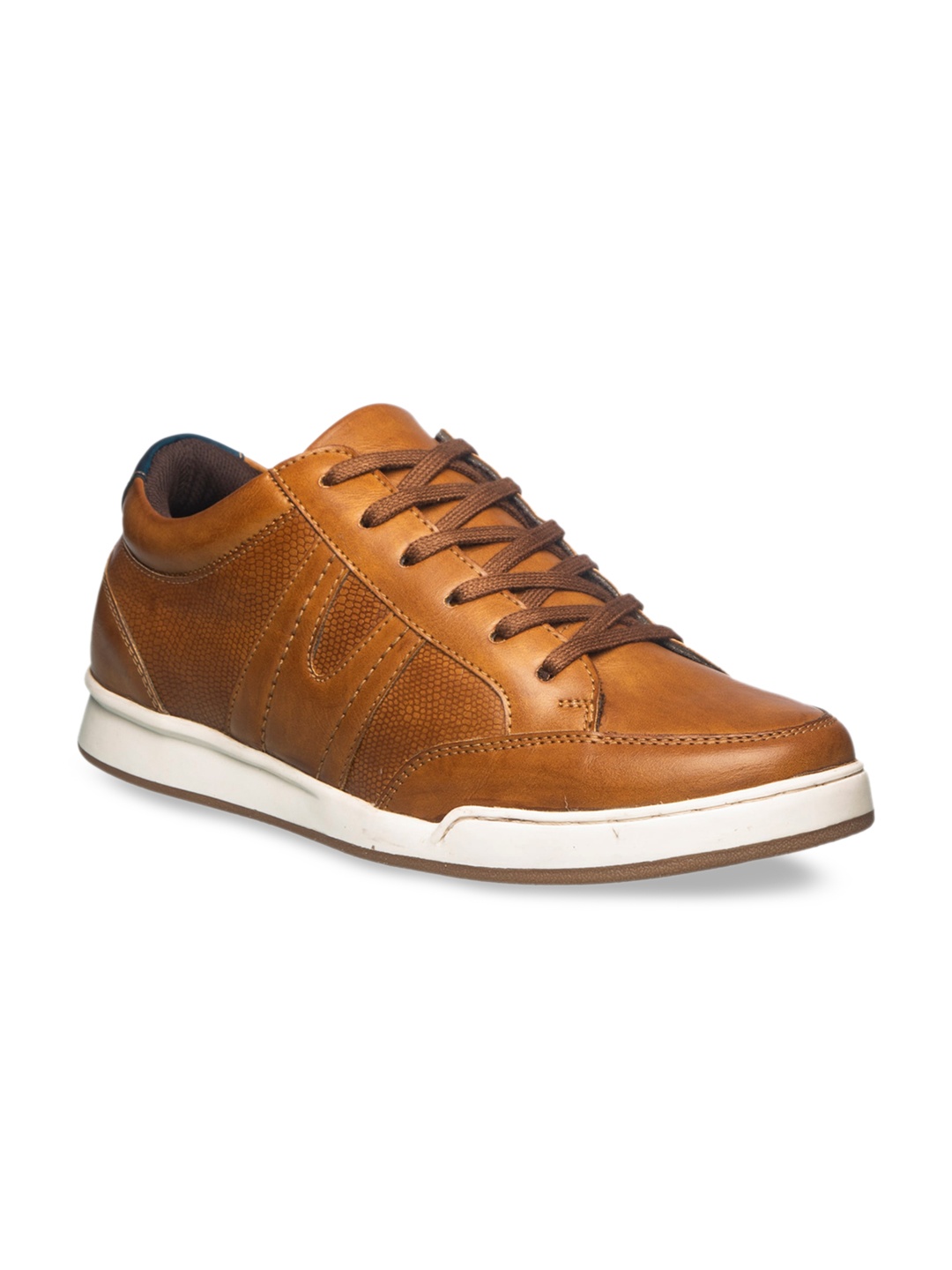 

Khadims Men Tan Brown Solid Sneakers