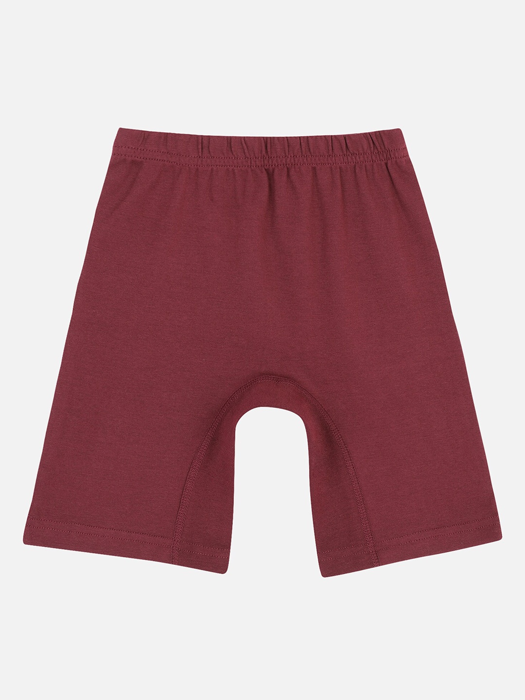 

PROTEENS Girls Maroon Solid Slim Fit Sports Shorts