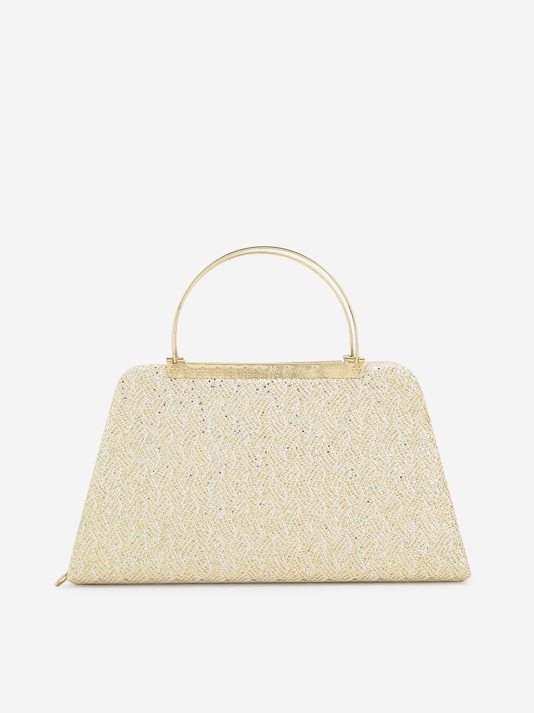 Element Cart Beige Embellished Clutch
