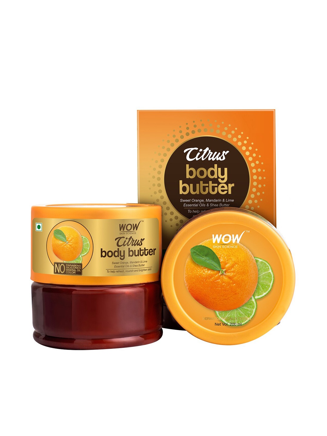

WOW Skin Science Citrus Body Butter 200ml, Orange