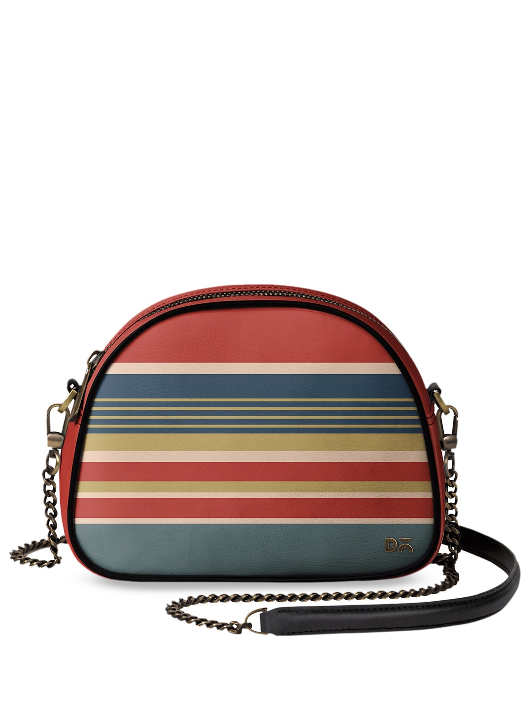 

DailyObjects Multicoloured Striped Sling Bag, Multi