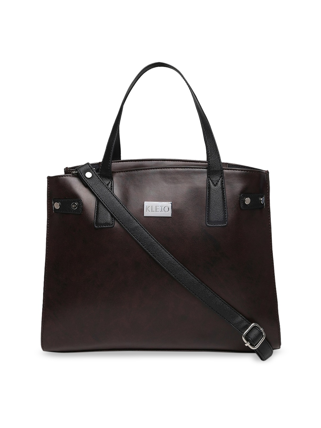 

KLEIO Vegan PU Satchel for Women, Brown