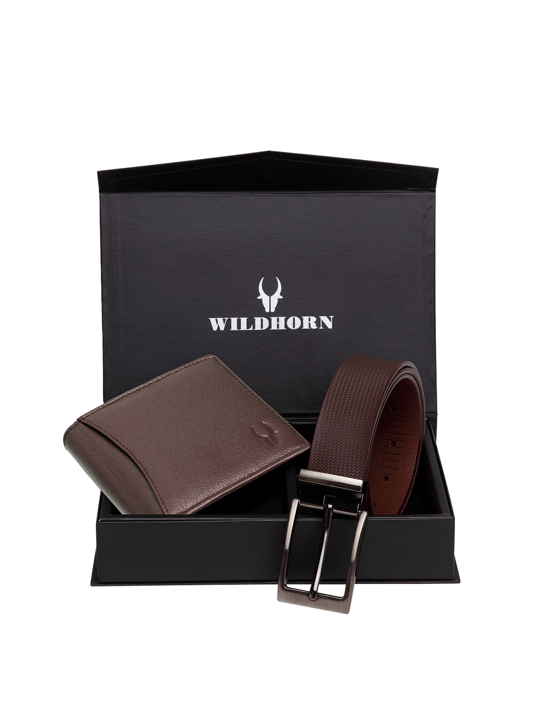 

WildHorn Men Brown RFID Protected Genuine Leather Accessory Gift Set