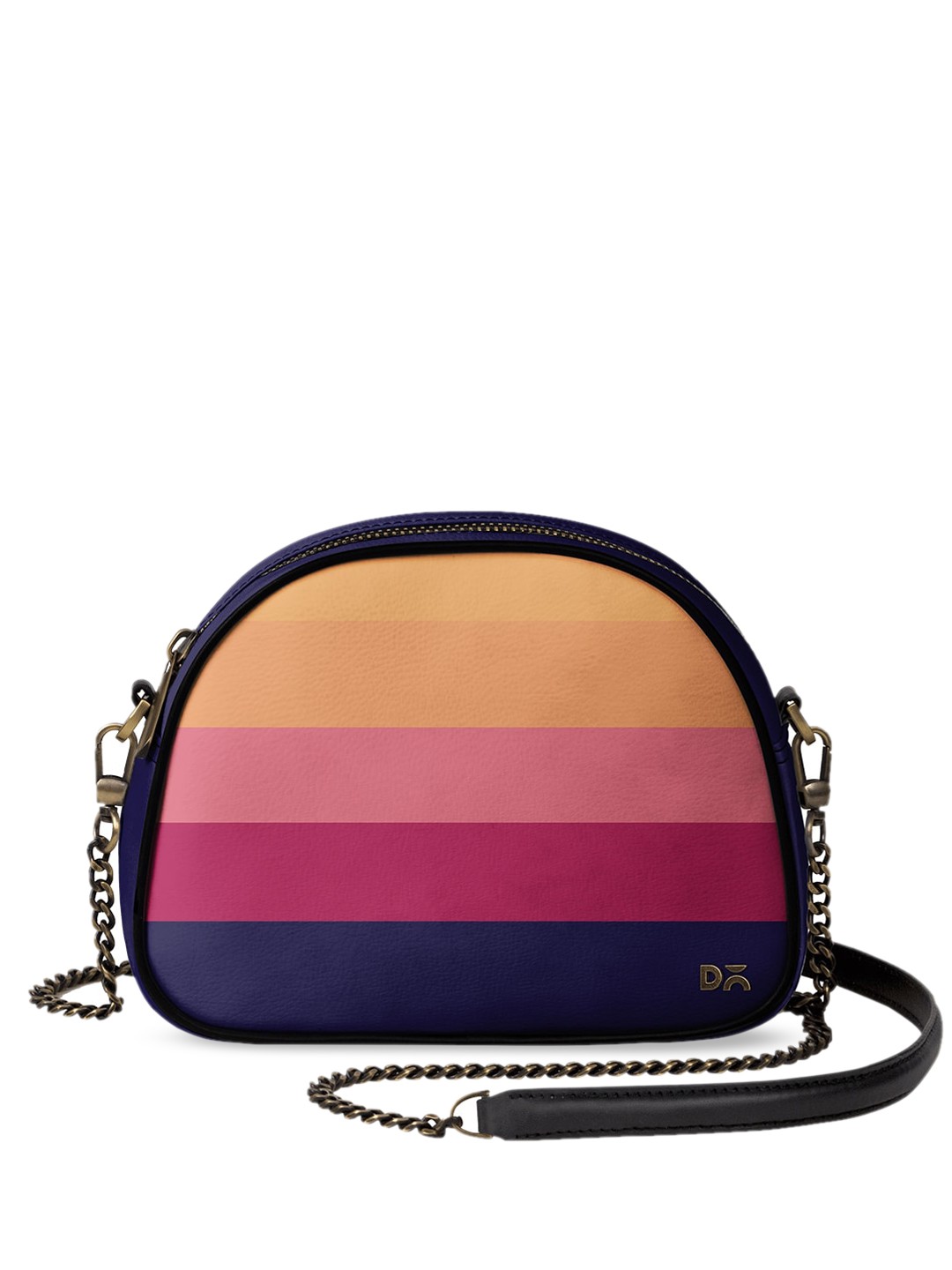 

DailyObjects Multicoloured Striped Sling Bag, Multi